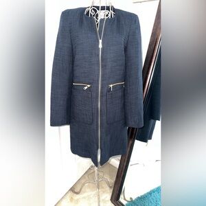 H&M Navy mid length Coat